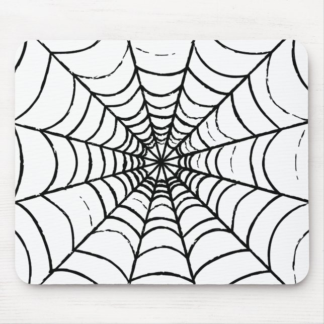 Alfombrilla De Ratón La web de una araña simple (Frente)