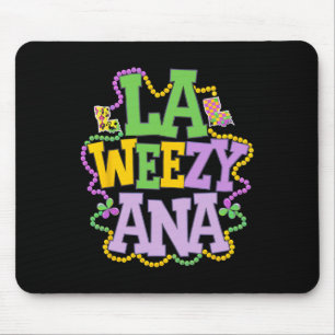 Alfombrilla De Ratón La Weezy Ana Mapa Divertido de Louisiana Con Cuent