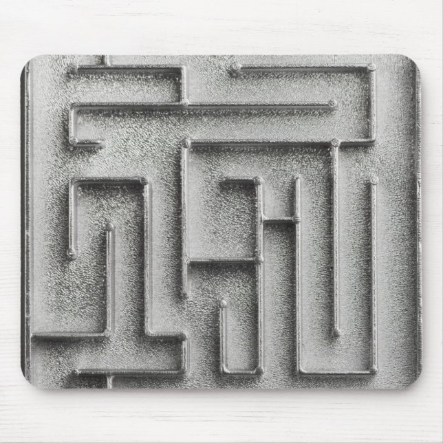 Alfombrilla De Ratón Laberinto de plata (Frente)
