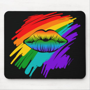 Alfombrilla De Ratón Labios del arcoiris