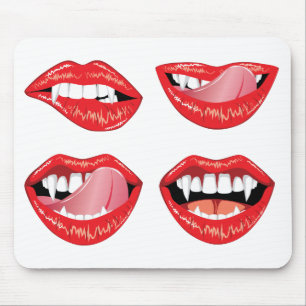 Alfombrilla De Ratón Labios del vampiro del encanto