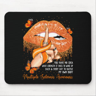 Alfombrilla De Ratón Labios goteando mariposas Conciencia de Esclerosis