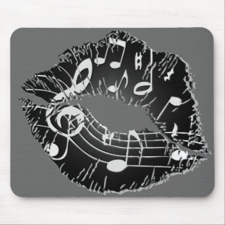 Alfombrilla De Ratón Labios Mousepad de la música