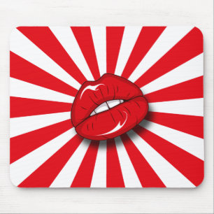 ALFOMBRILLA DE RATÓN LABIOS RETROS