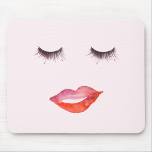 Alfombrilla De Ratón Labios y Pestañas