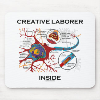 Alfombrilla De Ratón Laborador creativo interno (Neurón/Sinapsis)