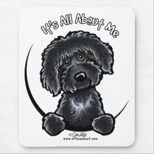 Alfombrilla De Ratón Labradodle negro IAAM