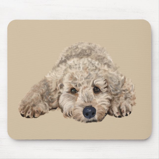 Alfombrilla De Ratón Labradoodle (Frente)