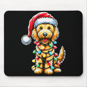 Alfombrilla De Ratón Labradoodle australiano árbol de Navidad Xmas Sant