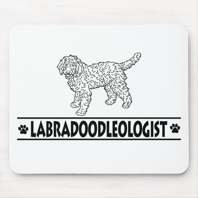 Alfombrilla De Ratón Labradoodle humorístico (Frente)