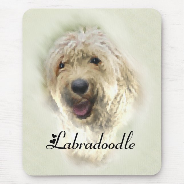 Alfombrilla De Ratón Labradoodle Lovers Regalos (Frente)