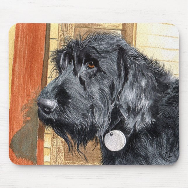 Alfombrilla De Ratón Labradoodle negro #1 Mousepad (Frente)