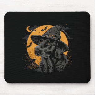 Alfombrilla De Ratón Labrador Halloween Divertido Perro Negro Lindo Lab