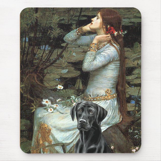 Alfombrilla De Ratón Labrador (negro 1) - Ofelia (Frente)