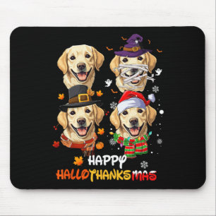 Alfombrilla De Ratón Labrador Perro Hallothanksmas Halloween Día de Acc
