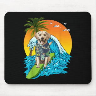 Alfombrilla De Ratón Labrador Recuperador Perro Surfista De Surf Hawaii