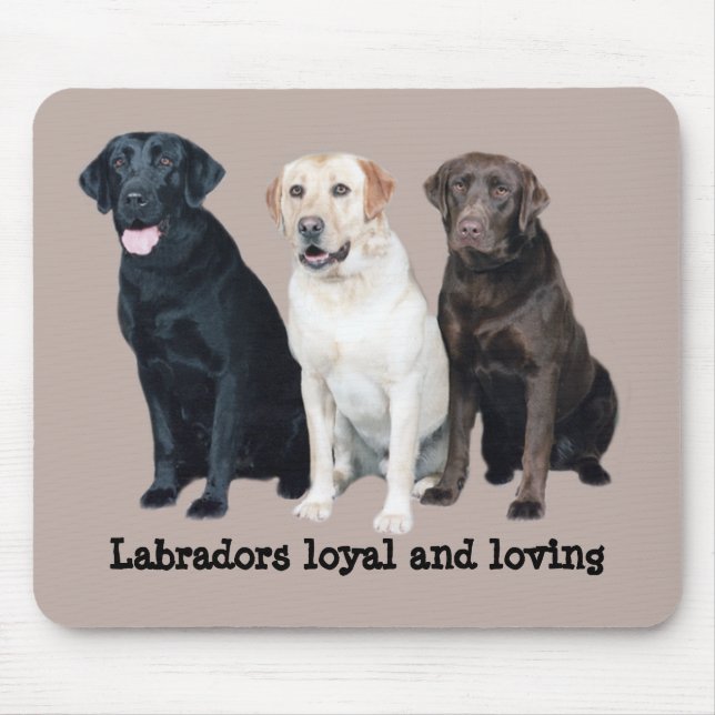 Alfombrilla De Ratón Labrador retriever Mousepad (Frente)