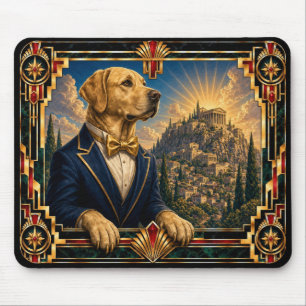 Alfombrilla De Ratón Labrador Retriever, perro Art Déco