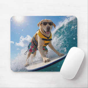 Alfombrilla De Ratón Labrador Retriever surfista