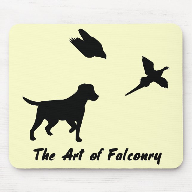 Alfombrilla De Ratón Labrador y Falconry (Frente)