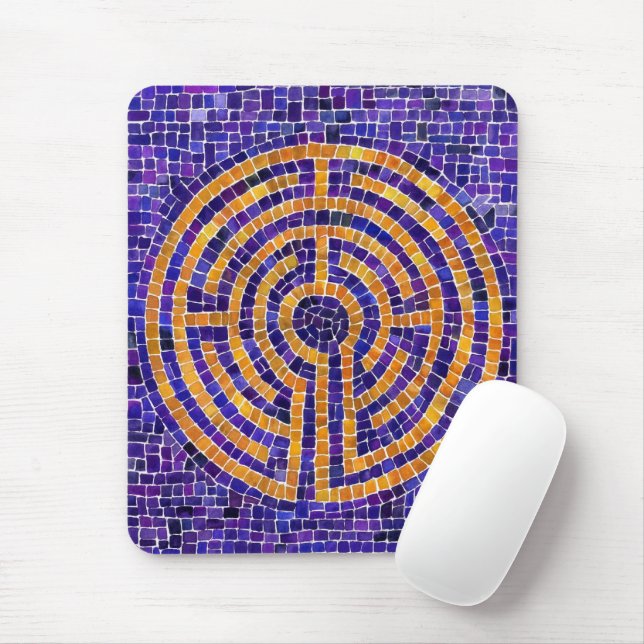 Alfombrilla De Ratón LABYRINTH MOSAIC Mousepad (Con ratón)
