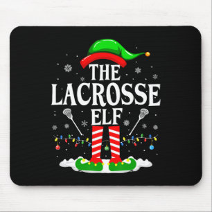 Alfombrilla De Ratón Lacrosse Elf Funny Matching Xmas Lacrosse Chris