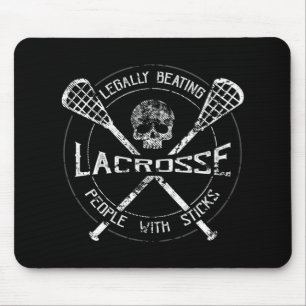 Alfombrilla De Ratón Lacrosse Golpea Legalmente A Personas Con Sticks-F