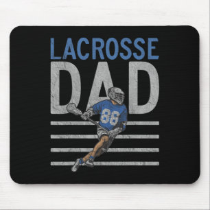 Alfombrilla De Ratón Lacrosse Lax Jersey Lacrosse Dad Padre Funny Lacr