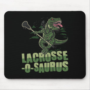 Alfombrilla De Ratón Lacrosse-o-saurus - Jugador Divertido de Lacrosse 