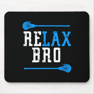 Alfombrilla De Ratón Lacrosse Player Men Boys Lax Gift Relax Bro