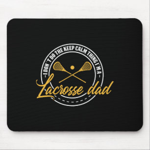 Alfombrilla De Ratón Lacrosse Player Y El Entrenador Dad Retro Lax Love