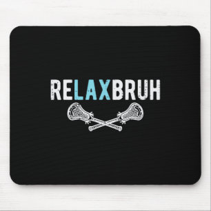 Alfombrilla De Ratón Lacrosse Re Lax Relax Bruh Gracioso Humor Chiste B