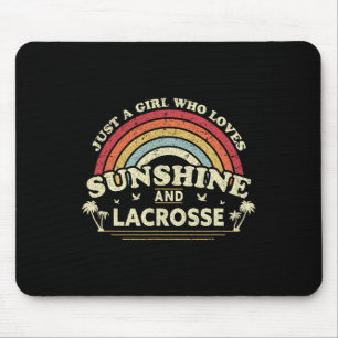 Alfombrilla De Ratón Lacrosse Shirt. Un Chica Que Ama La Luz Del Sol Y
