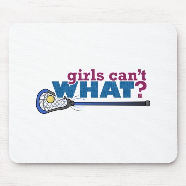 Alfombrilla De Ratón Lacrosse Stick en azul (Frente)