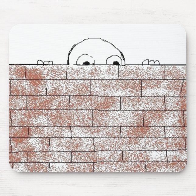 Alfombrilla De Ratón Ladrillo paranoico - mousepad (Frente)