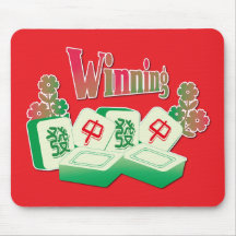 Ladrillos de Mahjong Afortunados Flores Verdes