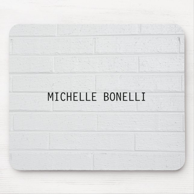 Alfombrilla De Ratón Ladrillos murales grises Diseño Leche legible mode (Frente)