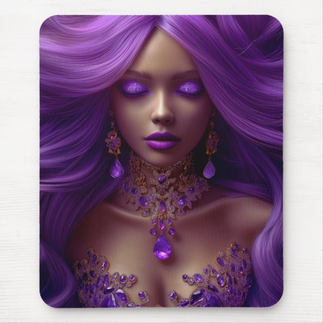 Alfombrilla De Ratón Lady Amethyst Mouse Pad (Frente)