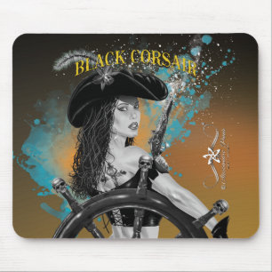 Alfombrilla De Ratón Lady Black Corsair