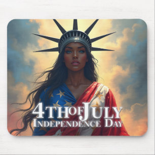 Alfombrilla De Ratón Lady Liberty Reimaginada: Una Nueva Cara de la Lib