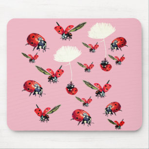 Alfombrilla De Ratón Ladybirds Personalizado Fondo Mousepad