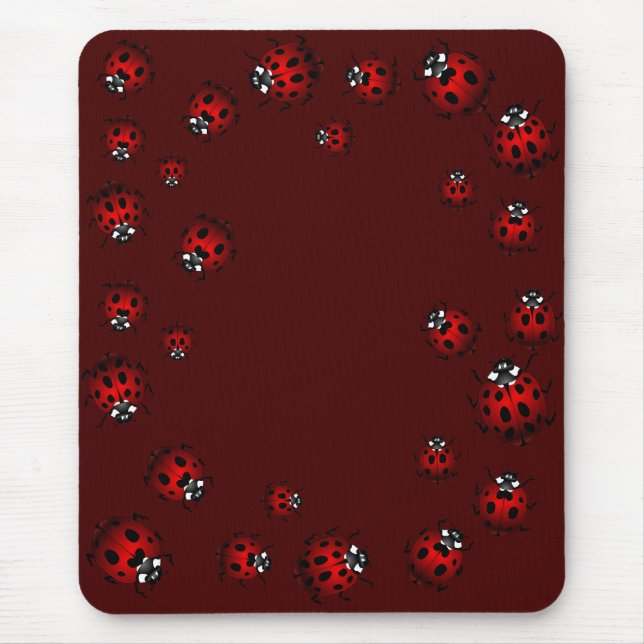 Alfombrilla De Ratón Ladybug Art Mousepad Bug Keepsake Ladybug Regalos (Frente)