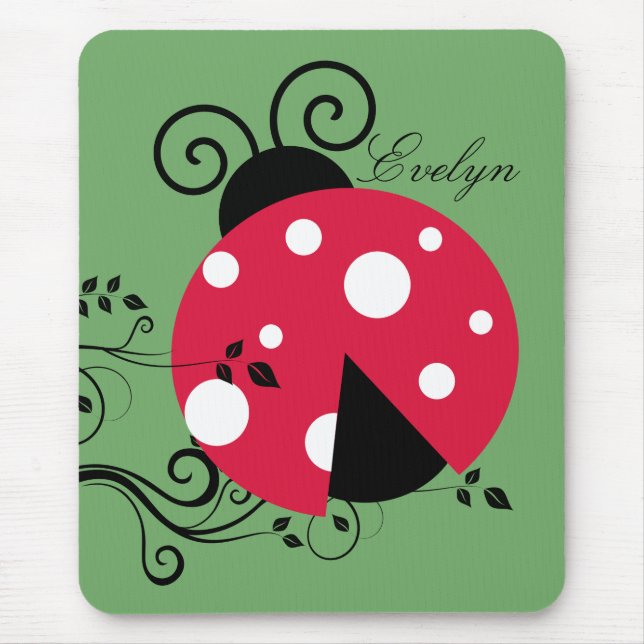Alfombrilla De Ratón Ladybug personalizado de Lady Bug Mouse Pad (Frente)