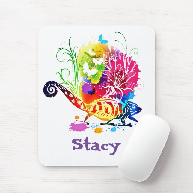 Alfombrilla De Ratón Lagartija colorida (Con ratón)