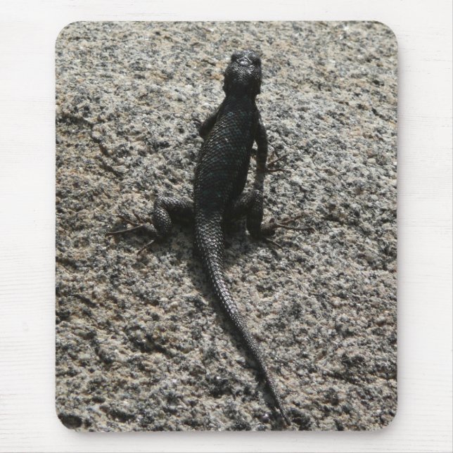 Alfombrilla De Ratón Lagarto Negro (Frente)
