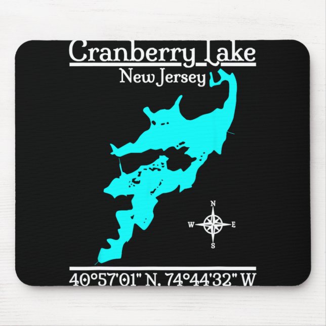 Alfombrilla De Ratón Lago Cranberry, Nueva Jersey  (Frente)