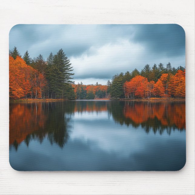 Alfombrilla De Ratón Lago de Otoño (Frente)