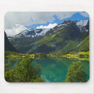 Alfombrilla De Ratón Lago Floen pintoresco, Noruega