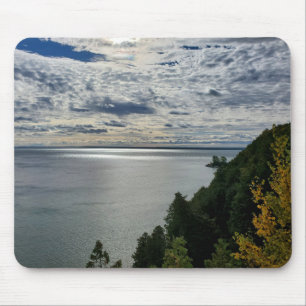 Alfombrilla De Ratón Lago Huron, vista de la isla Mackinac