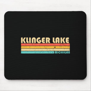 Alfombrilla De Ratón Lago Klinger Michigan Divertido Verano de Pesca Ca